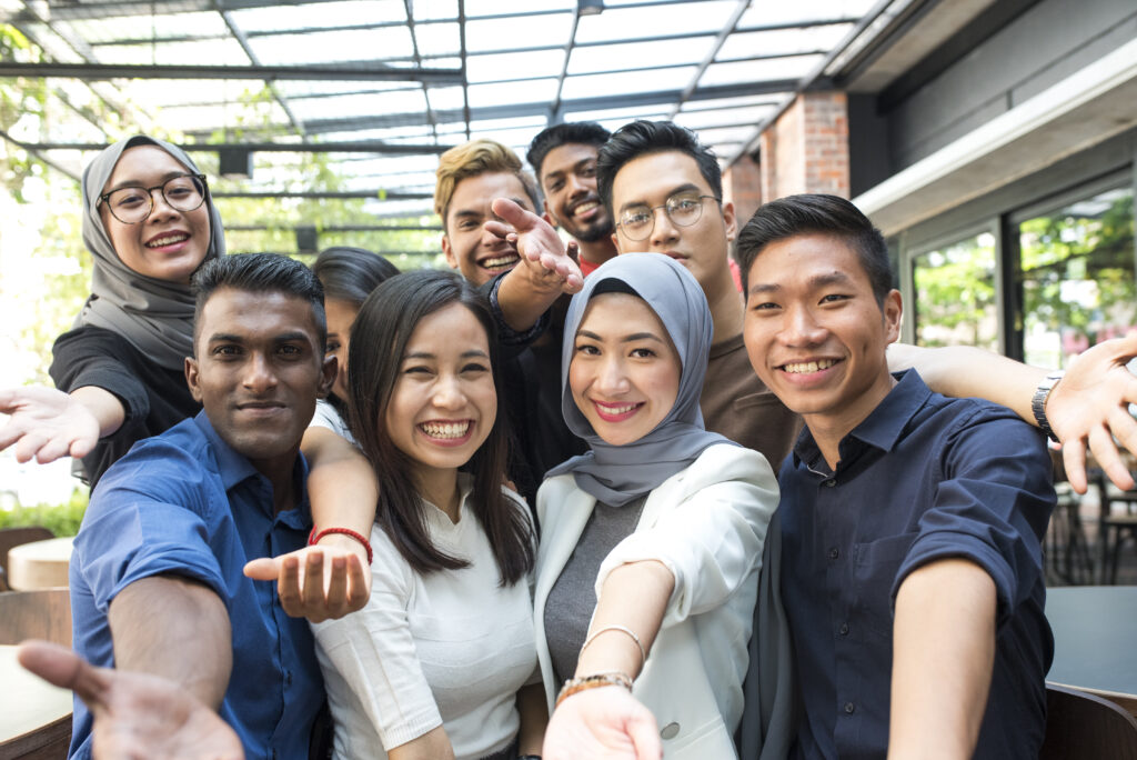 young malaysian friends